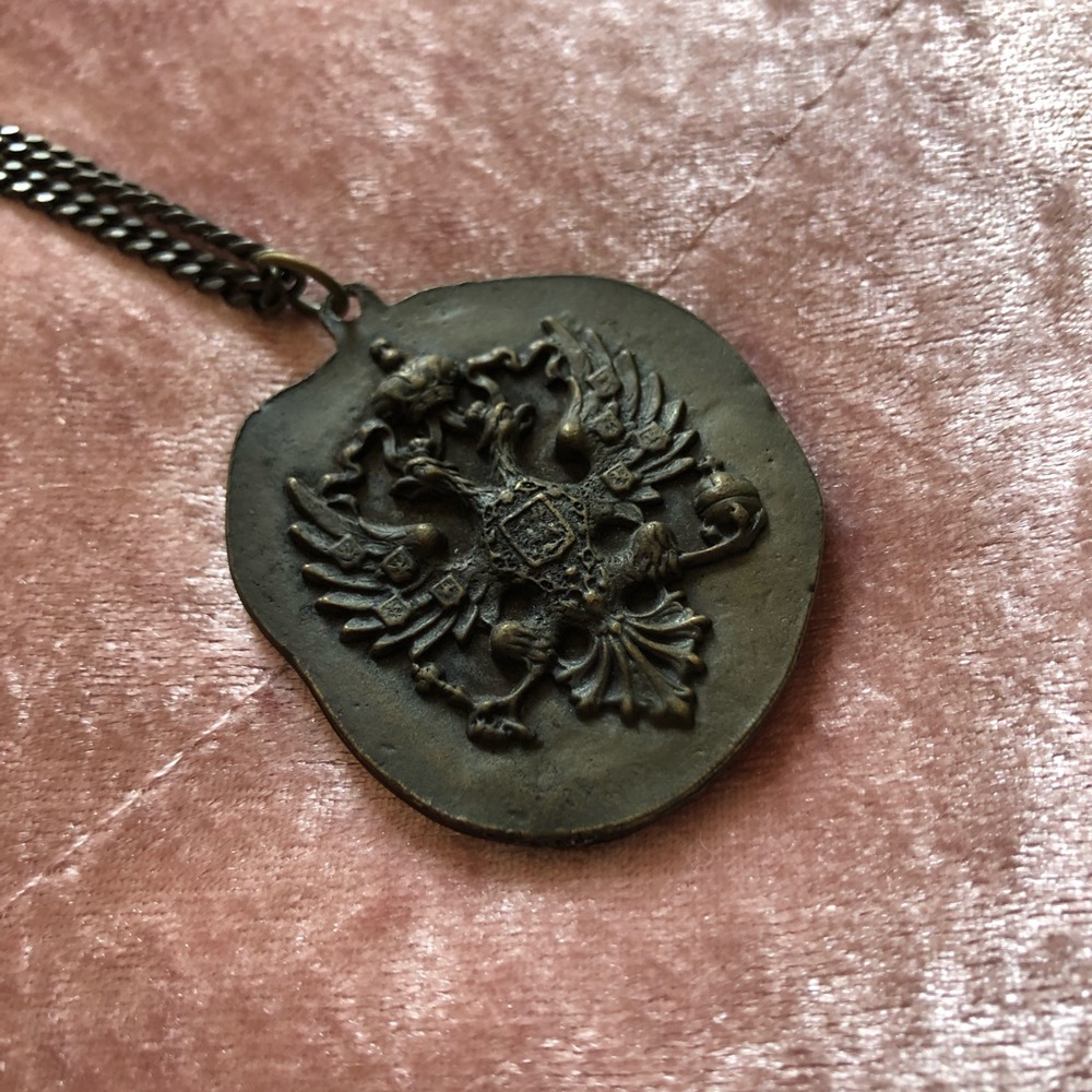 Roman Coin Statement Necklace